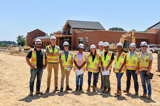 Forrester Construction Team Members and Interns at End of Summer Site Tour 2022