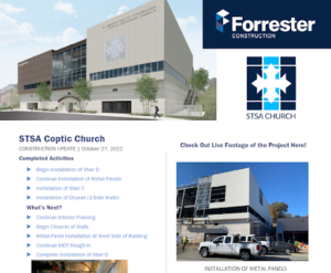 Project Newsletter by Forrester Construction – Example Snippet of Good Communication